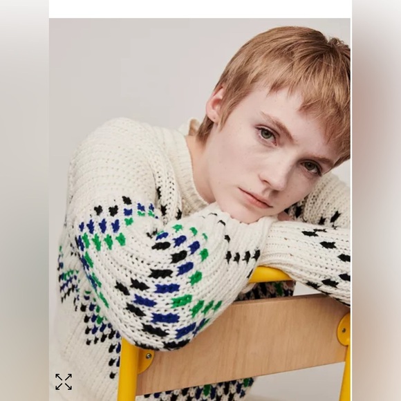 MAJE Massimo Zig-Zag Sweater - Picture 4 of 10